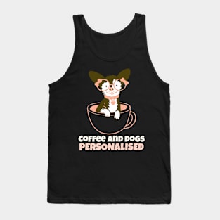 Coffee And Dogs Personalised Tank Top